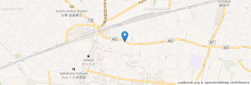 Mapa de ubicacion de 経堂もりもと歯科 en اليابان, 東京都, 世田谷区.