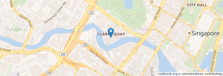 Mapa de ubicacion de Harry's Clarke Quay en シンガポール, Central.
