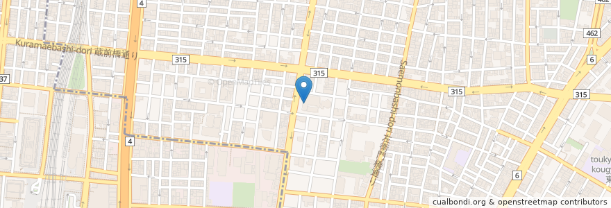 Mapa de ubicacion de 二宮歯科診療室 en Japon, Tokyo, 台東区.