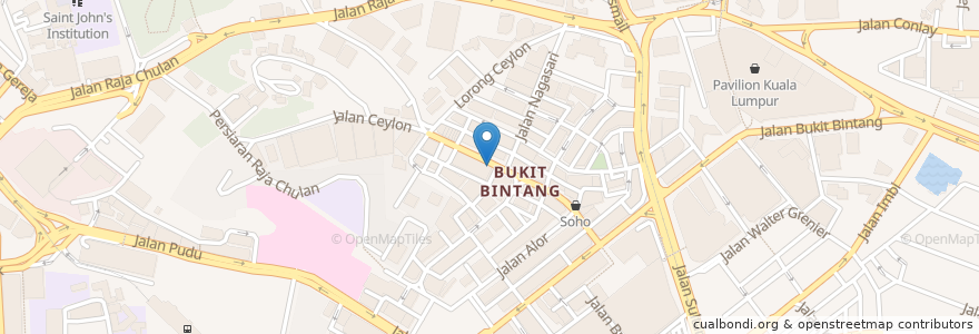 Mapa de ubicacion de Temptations kitchen + bar en Malaysia, Selangor, Kuala Lumpur.