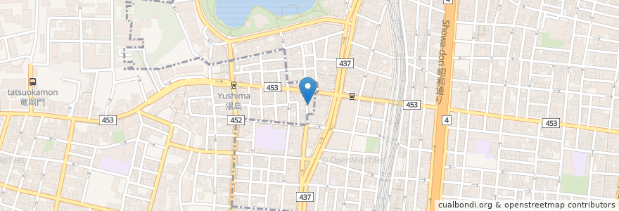 Mapa de ubicacion de だるま en Japonya, 東京都, 台東区.