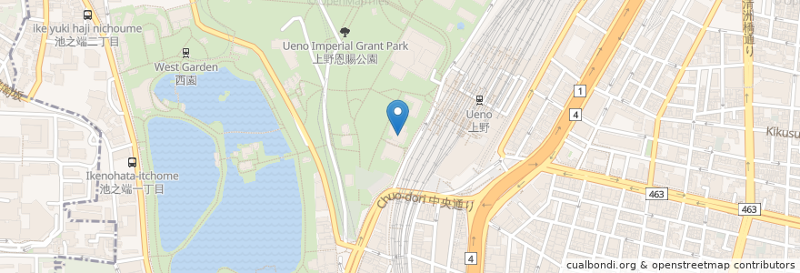 Mapa de ubicacion de 日産レンタカー en 日本, 東京都, 台東区.
