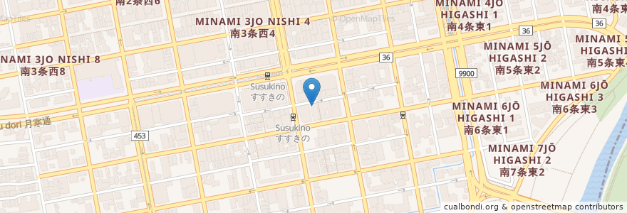 Mapa de ubicacion de SHO-RIN en Giappone, Prefettura Di Hokkaidō, 石狩振興局, 札幌市, 中央区.