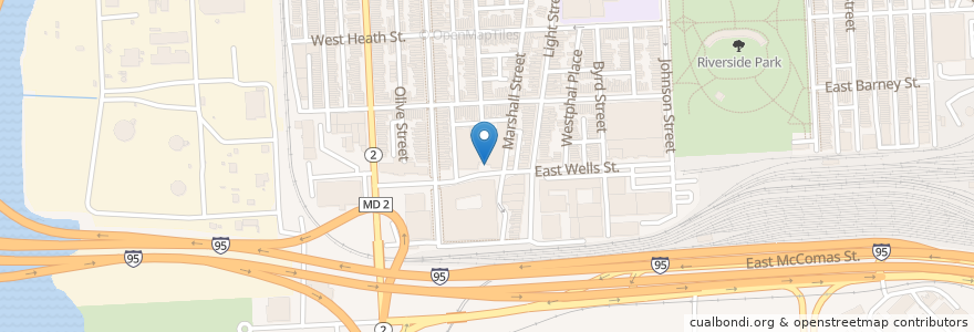 Mapa de ubicacion de Minnow en Stati Uniti D'America, Maryland, Baltimore.