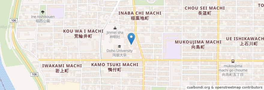 Mapa de ubicacion de 名古屋音楽大学 en ژاپن, 愛知県, 名古屋市, 中村区.
