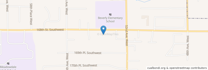 Mapa de ubicacion de New Beginnings Church en 미국, 워싱턴, Snohomish County, Lynnwood.