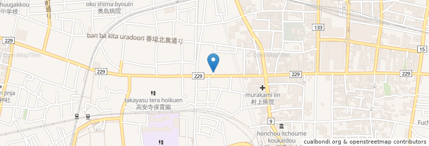 Mapa de ubicacion de Times en 日本, 东京都/東京都, 府中市.
