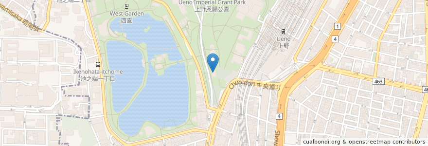 Mapa de ubicacion de グリーンパーク　旦妃楼飯店 en 일본, 도쿄도, 다이토구.