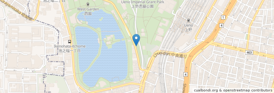 Mapa de ubicacion de 京成上野駅駐車場 en Japão, Tóquio, 台東区.