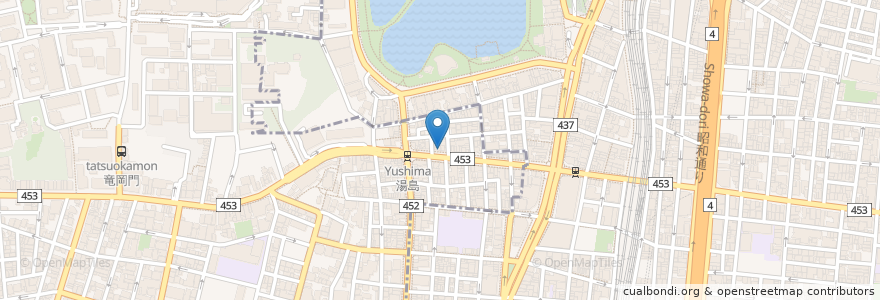 Mapa de ubicacion de 麺勇軒 en 日本, 东京都/東京都, 台東区.