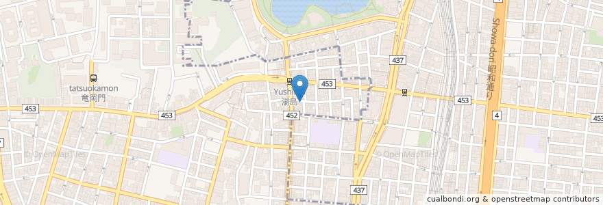 Mapa de ubicacion de 蕎麦酒場 角ヤ en 日本, 东京都/東京都, 台東区.