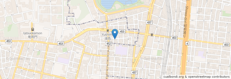 Mapa de ubicacion de 小料理 鬼樽 en اليابان, 東京都, 台東区.