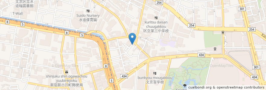 Mapa de ubicacion de 大栄パーク en Japan, Tokio, 文京区.