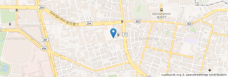 Mapa de ubicacion de 相田医院 en Japon, Tokyo, 文京区.