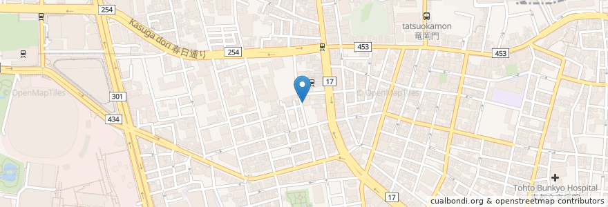 Mapa de ubicacion de 一宮クリニック en Giappone, Tokyo, 文京区.
