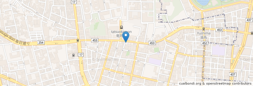 Mapa de ubicacion de 焼きそばのまるしょう en Giappone, Tokyo, 文京区.