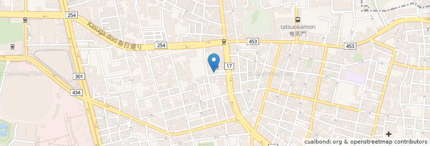 Mapa de ubicacion de SPAIN bar Caliente en ژاپن, 東京都, 文京区.