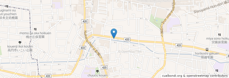 Mapa de ubicacion de 森山歯科医院 en 日本, 東京都, 中野区.