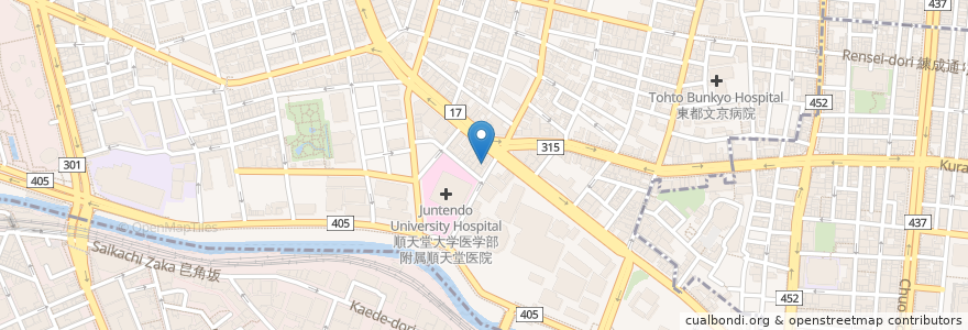 Mapa de ubicacion de 佐鳴予備校 en ژاپن, 東京都, 文京区, 千代田区.