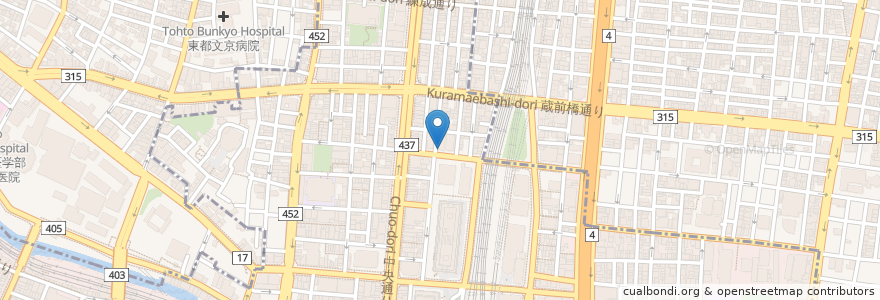 Mapa de ubicacion de 興産信用金庫 en 日本, 東京都.