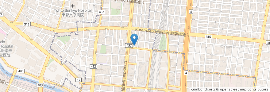 Mapa de ubicacion de THE 1/3 en Jepun, 東京都.