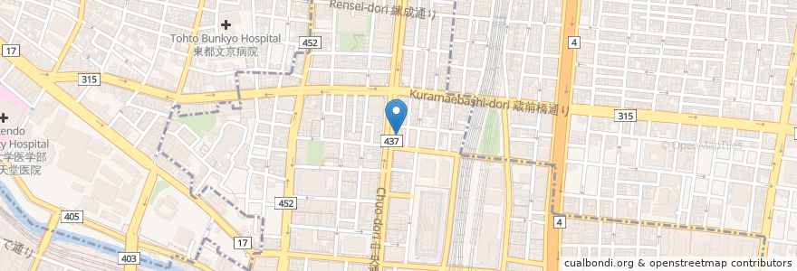 Mapa de ubicacion de 日高屋 en Japon, Tokyo.