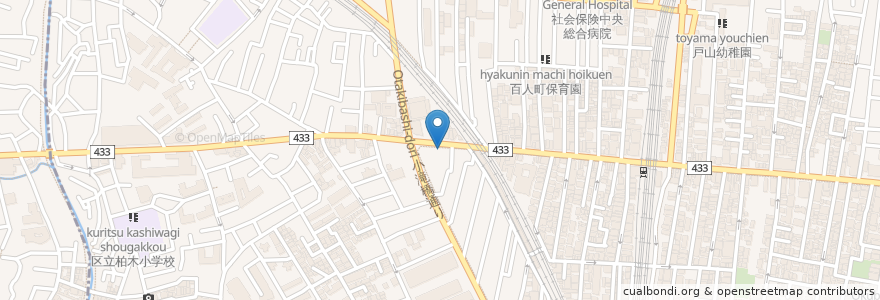 Mapa de ubicacion de にいむら en 日本, 东京都/東京都, 新宿区/新宿區.
