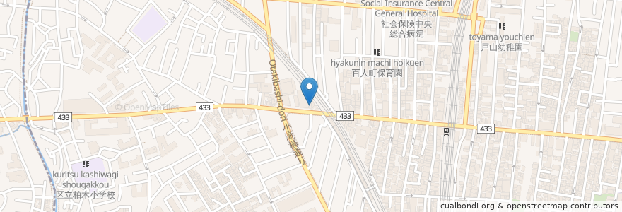 Mapa de ubicacion de ばりスタ en 日本, 東京都, 新宿区.