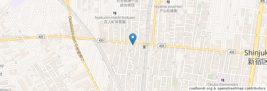 Mapa de ubicacion de みずほ銀行 en 日本, 東京都, 新宿区.