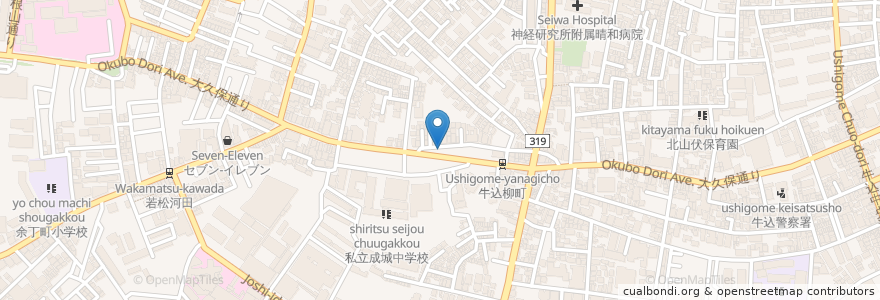 Mapa de ubicacion de 沈黙の焼肉 en Jepun, 東京都, 新宿区.