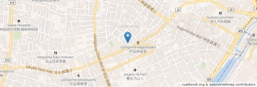 Mapa de ubicacion de タイムズ en 日本, 東京都, 新宿区.