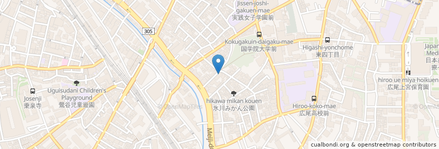 Mapa de ubicacion de Grain bread brew en اليابان, 東京都, 渋谷区.