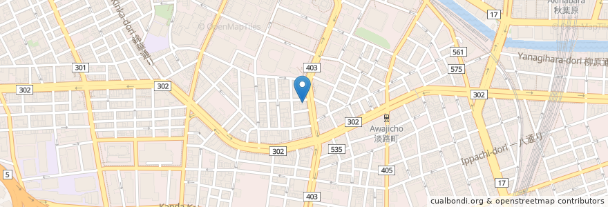 Mapa de ubicacion de 大砲家 en 日本, 東京都, 千代田区.