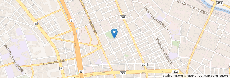 Mapa de ubicacion de てけてけ en Jepun, 東京都, 千代田区.