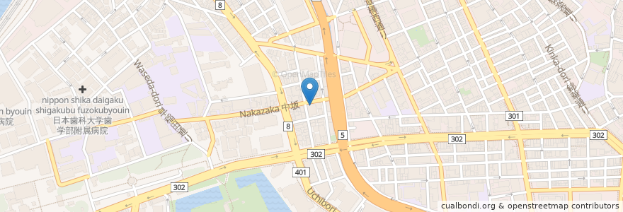 Mapa de ubicacion de キッチンジロー en Japão, Tóquio, 千代田区.