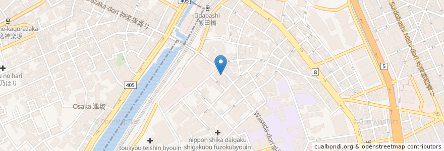 Mapa de ubicacion de 東京厨房 en Japan, 東京都, 千代田区.