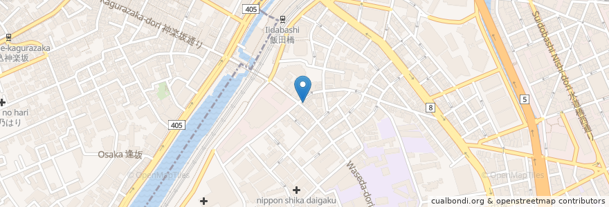 Mapa de ubicacion de 八百八 en Japonya, 東京都, 千代田区.