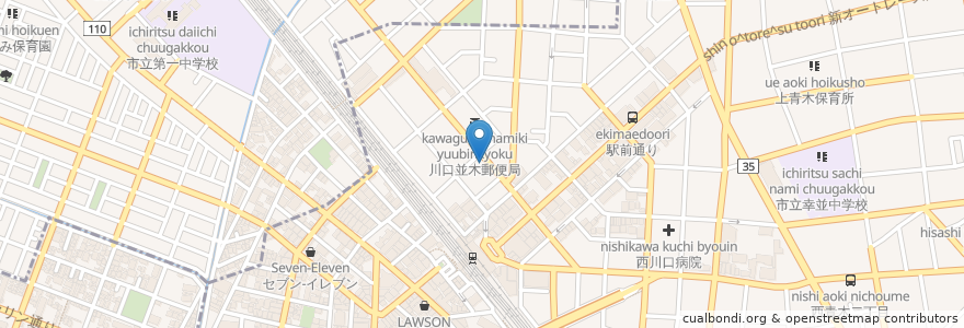 Mapa de ubicacion de にんじん en 日本, 埼玉県.