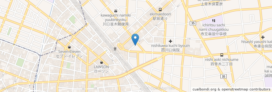 Mapa de ubicacion de 大黒店 en Japón, Prefectura De Saitama, 川口市.