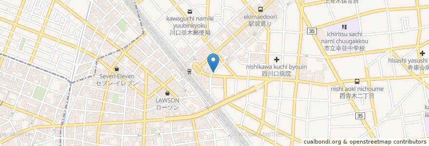 Mapa de ubicacion de ザ・バーボンハウス en Japan, Saitama Prefecture, Kawaguchi.