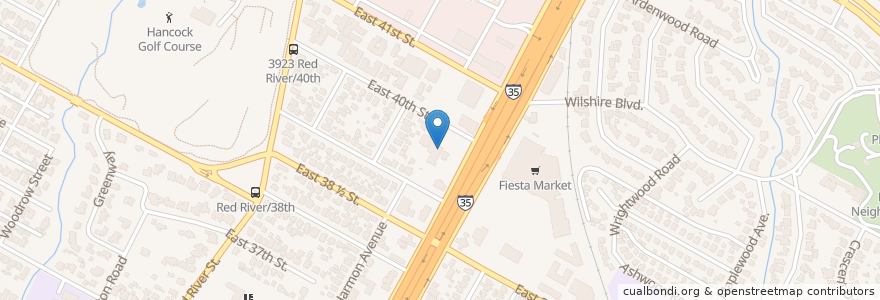 Mapa de ubicacion de Austin Eye Clinic: Wong Mitchel MD en Estados Unidos Da América, Texas, Travis County, Austin.