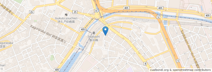 Mapa de ubicacion de 素材屋 en Япония, Токио, Тиёда.
