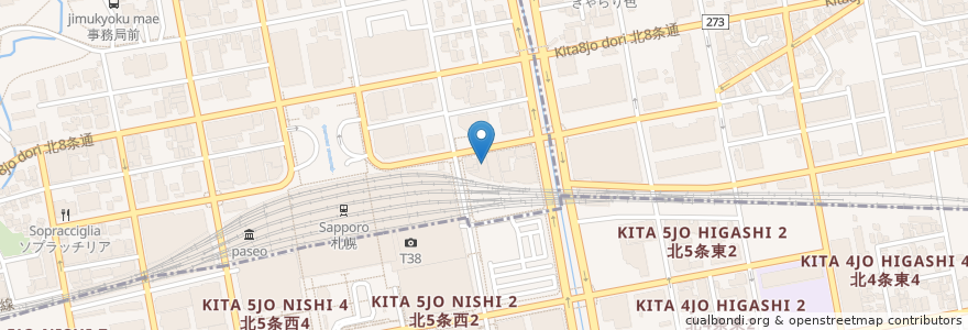 Mapa de ubicacion de 札幌医療リハビリ専門学校 en Jepun, 北海道, 石狩振興局, 札幌市, 北区.