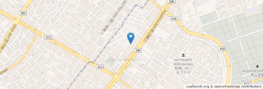 Mapa de ubicacion de ディップマハル en Jepun, 東京都, 渋谷区.