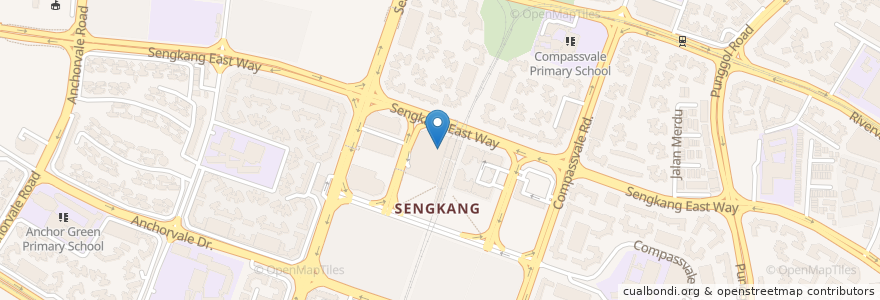 Mapa de ubicacion de Swensen's en シンガポール, Northeast.