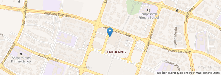 Mapa de ubicacion de Pepper Lunch en シンガポール, Northeast.
