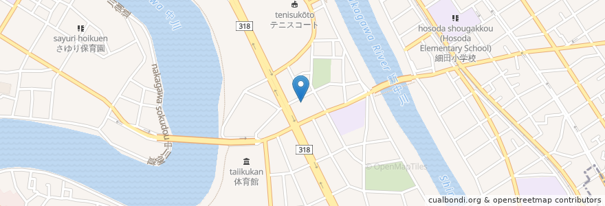 Mapa de ubicacion de オートクリーンプラザ奥戸 en 日本, 东京都/東京都, 葛飾区.