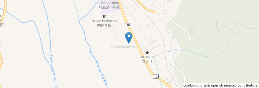 Mapa de ubicacion de 南部自動車教習所 en Giappone, Prefettura Di Yamanashi, 南巨摩郡, 南部町.