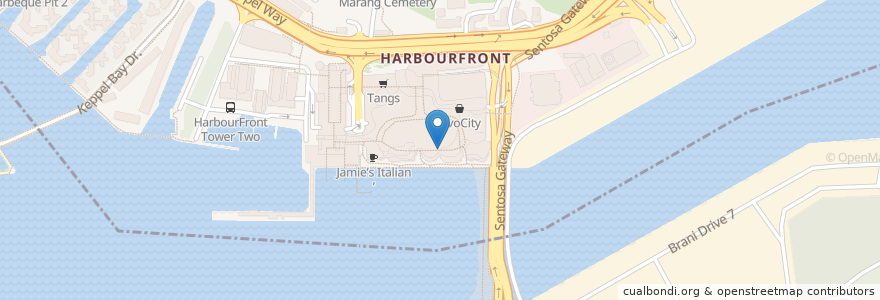 Mapa de ubicacion de The Queen & Mangosteen en 싱가포르, Central.