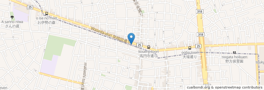 Mapa de ubicacion de みやけ動物病院 en 日本, 东京都/東京都, 杉並区.